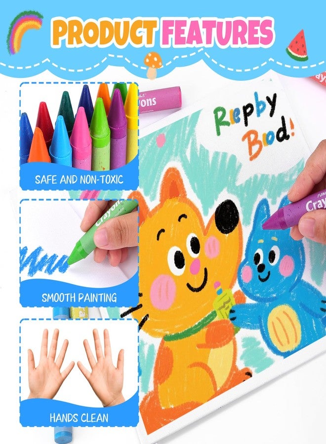 FUMILE 24 Colors Jumbo Crayons for Toddlers 1-3.Washable,Non-Toxic Crayon for Toddlers Ages 4-8.Easy to Hold and Unbreakable Big Toddler Crayons for Toddler Coloring.Best Gift for Holiday ,Travel and Art - Image 4